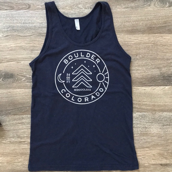 American Apparel Tops - 3/$20! American Apparel Navy Blue Boulder CO Tank Top